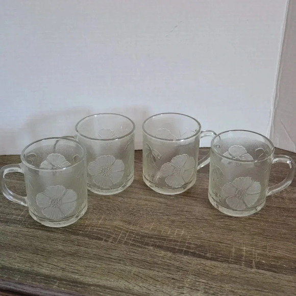 Vtg  KIG INDONESIA Flower Mugs - Picture 2 of 6
